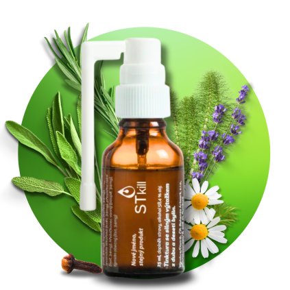 STkill bylinné kapky s ústním aplikátorem, 25 ml