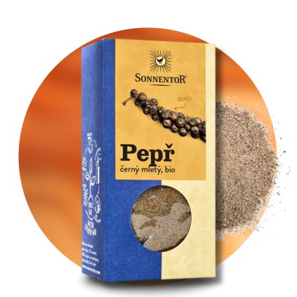 Pepř černý mletý BIO, Piper nigrum, 50 g