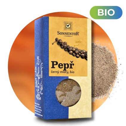 Pepř černý mletý BIO, Piper nigrum, 50 g
