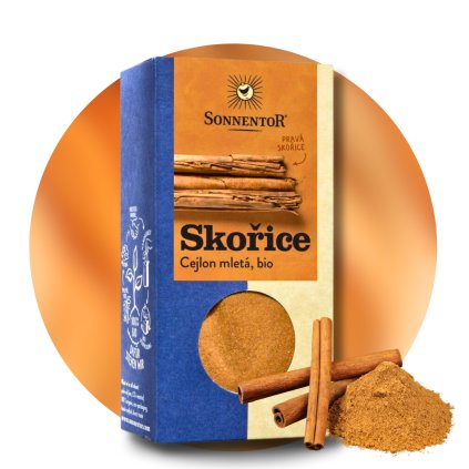 Skořice Cejlon mletá BIO, Cinnamomum verum, 40 g