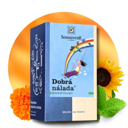 Dobrá nálada® bylinný čaj BIO, 18 sáčků