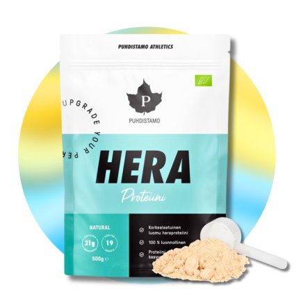 BIO Grass fed Syrovátkový Protein (Whey protein), HERA Protein BIO, 500g natural