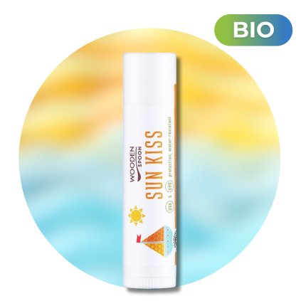 Opalovací balzám na rty SUN KISS, SPF 45 Wooden Spoon, 4,3ml