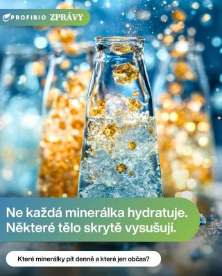 💧 Máte pocit, že Vás některé minerálky „víc vysuší“ než obyčejná voda? Jde o minerální složení + reakce těla na vyšší...