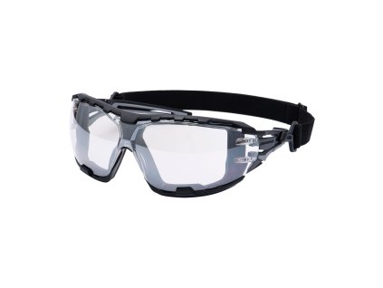 PR02 Zrcadlové ochranné brýle Portwest Anthracite Wraparound Plus