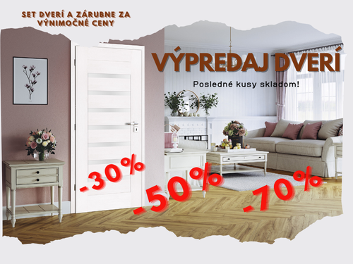 Výpredaj dverí