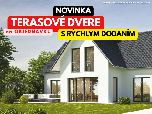 Terasové okná/dvere na objednávku