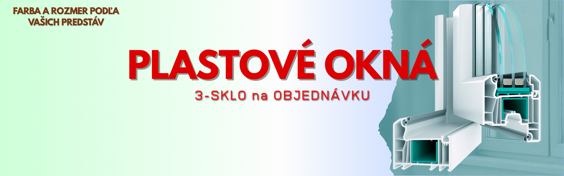 Plastové okná 3-sklo
