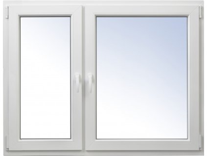 2050x1450 dvojkrídlové plastové okno otváravé + otváravo-sklopné