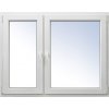 2050x1450 dvojkrídlové plastové okno otváravé + otváravo-sklopné