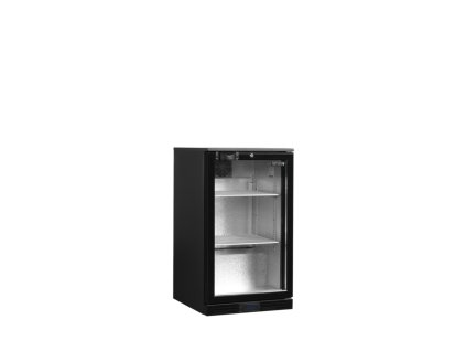 TEFCOLD DB106H  Minibar presklené krídlové dvere, čierna