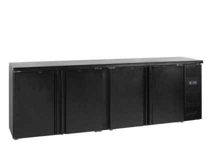 TEFCOLD CBC 410 Minibar, plné krídlové dvere, čierna