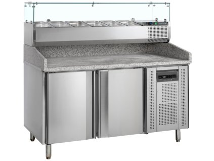 TEFCOLD PT 1200 + VK38-150  Chladiaca pizza stôl s nadstavbou