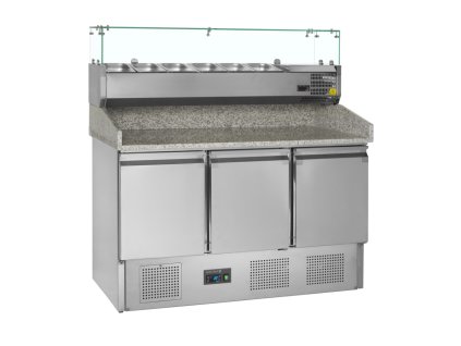 TEFCOLD PT 1365 + VK33-140  Chladiaci pizza stôl s nadstavbou