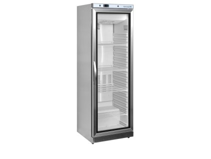 TEFCOLD UF 400 VSG  Mraziaca skriňa presklené dvere, nerez