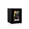 TEFCOLD TM 44G  Minibar presklené dvere, čierna