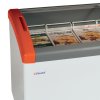Elcold Focus 131 RED  Pultová mraznička, posuv. oblé veko