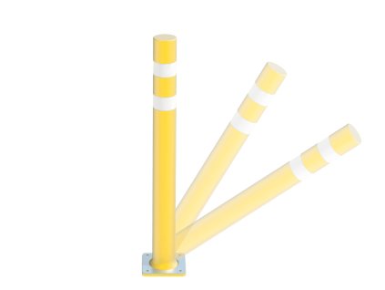 Benito zahrazovací sloupek žlutý bollard bar 1