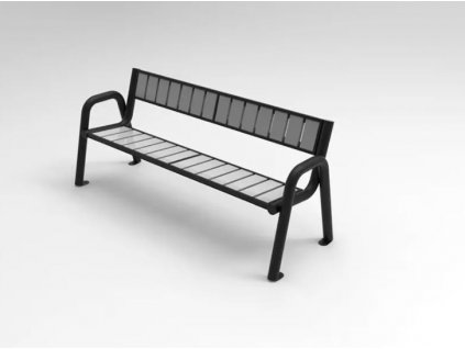 parková lavička spartan dřevoplast wpc