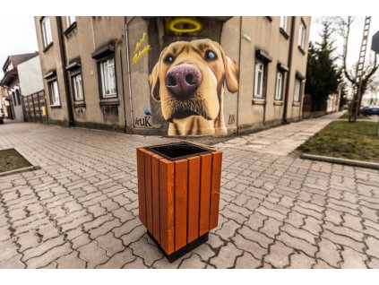 Odpadkový koš Centurion (Barevná kombinace Teak)