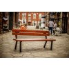 Kovová lavička Gladiátor (Barevná kombinace Teak)
