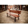 Kovová lavička Gladiátor (Barevná kombinace Teak)