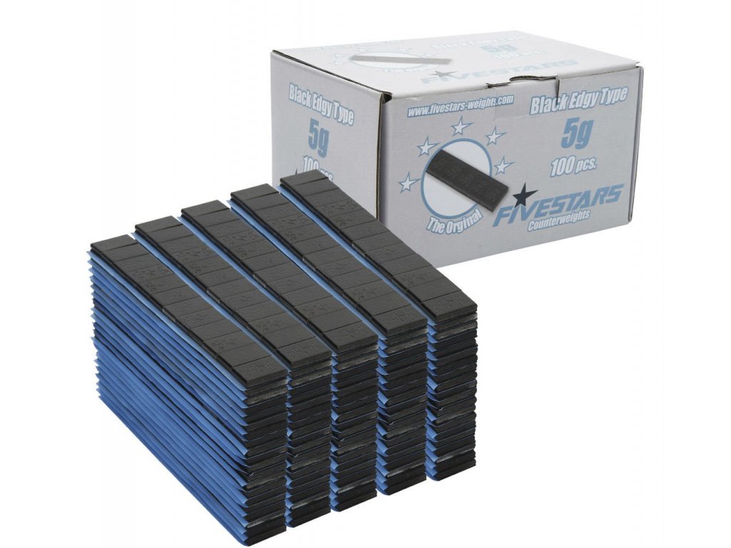 Samolepicí závaží black 60g pásik (5g) 100ks