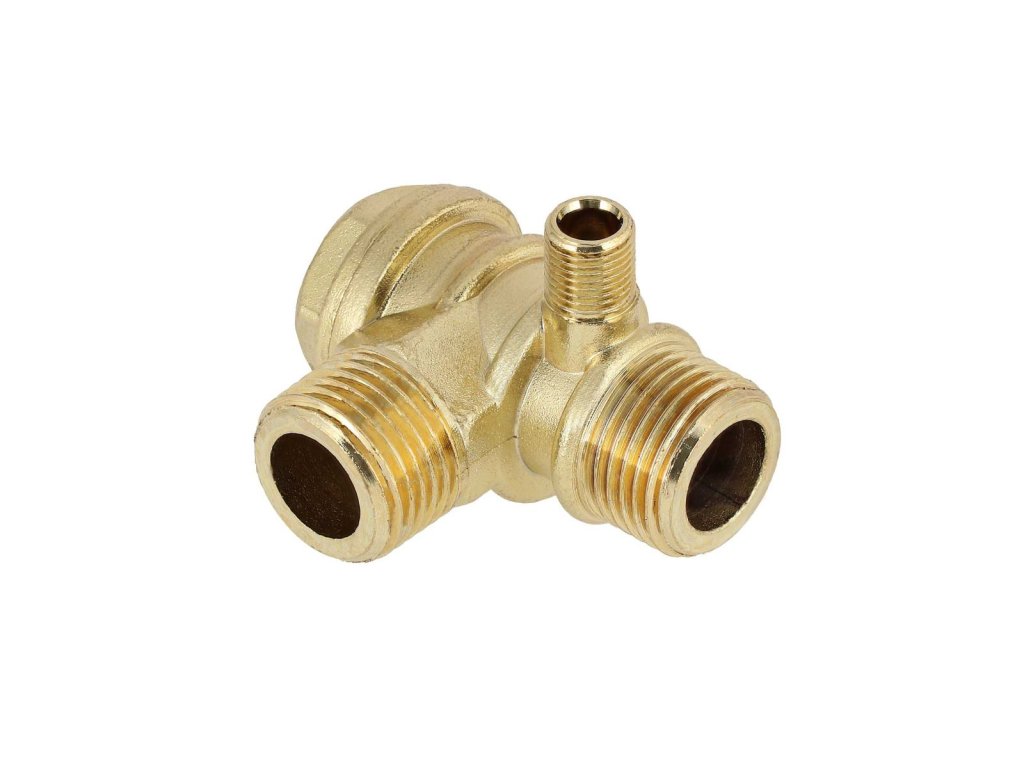 Zpětný ventil na vertikální kompresor 1/2" x 1/2" x 1/8" (pro modely 50 l) 4385143