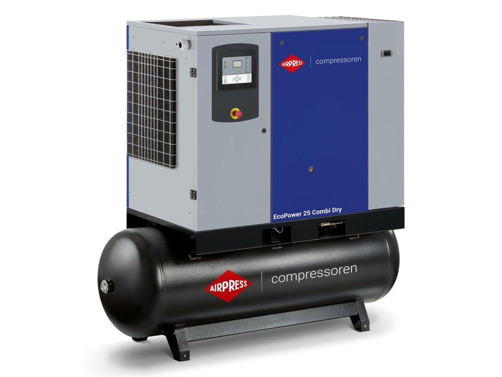 Šroubový kompresor EcoPower 25D Combi Dry 10 bar 25 HP/18.5 kW 2922 l/min 500 l 36679525-D