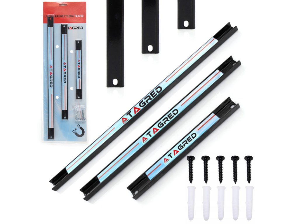 Magnetická lišta na náradie x 3 ks TA1312