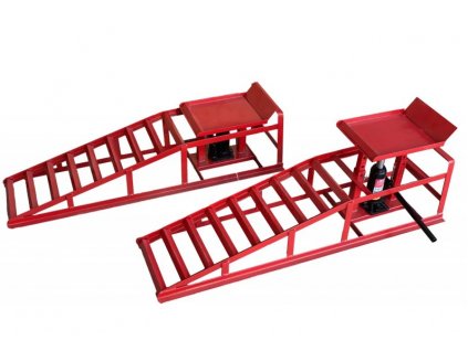 Nájazdové rampy 114cm 4T s hydraulickými zdvihákmi 2ks