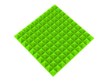 Akustický panel pyramída žiarivo zelená (3)