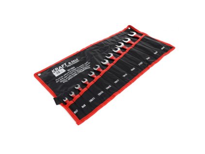 Vidlicové klíče v textilním obalu pogumované 6-32 mm, sada 12ks KD10924