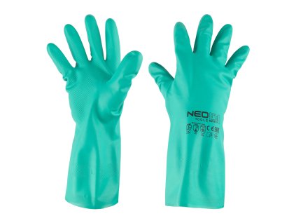 Chemicky odolné nitrilové rukavice, velikost 8 97-695-8
