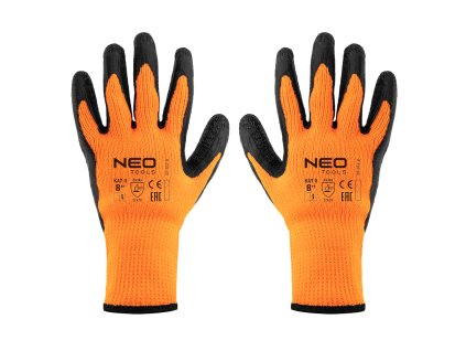 Izolované pracovní rukavice, polyester potažený latexem, 2242X, velikost 8 97-612-8