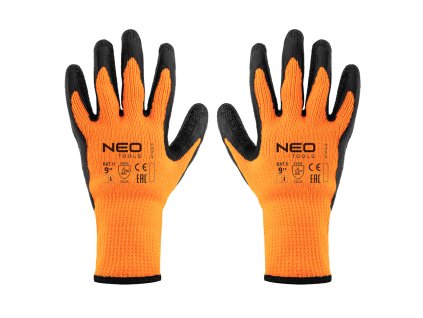 Izolované pracovní rukavice, polyester potažen latexem, 2242X, velikost 9 97-612-9