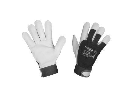 Pracovní rukavice, 2122X, kozí kůže, suchý zip, velikost 10", CE 97-655-10