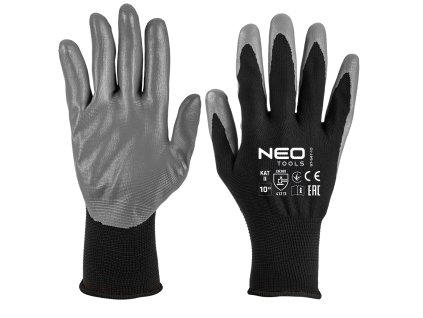 Pracovní rukavice, polyester s povrchovou úpravou ntrylemx, 4131X, velikost 11 97-647-11