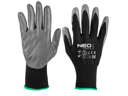 Pracovní rukavice, polyester s povrchovou úpravou ntrylemx, 4131X, velikost 8 97-647-8