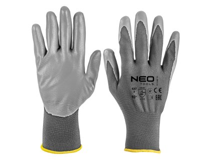 Pracovní rukavice, polyester s PU povlakem, 4131X, velikost 10 97-646-10