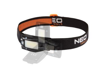 Batéria USB čelovka 180 lm COB LED + senzor pohybu 99-069