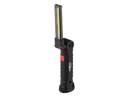 Batériová dielenská lampa 200 lm COB + baterka 99-041