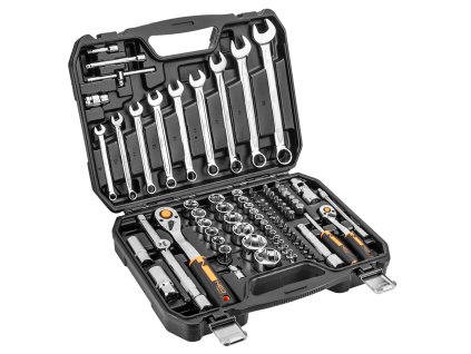 Nástrčné kľúče 1/2", 1/4", súprava 82 ks 10-059