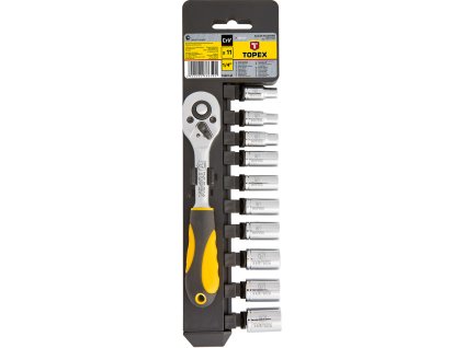 Nástrčné kľúče 1/4", súprava 11 ks 38D650