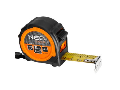 Navinutý oceľový meter 5 m x 25 mm, magnet 67-115-1