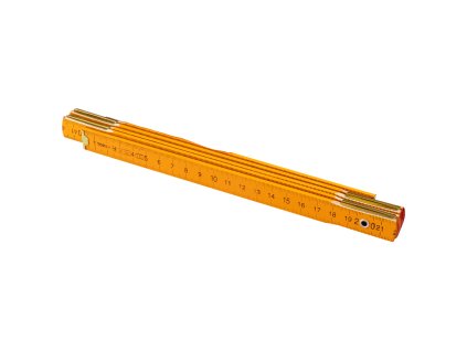 Skladací drevený meter 1 m, žltý 26C011-1