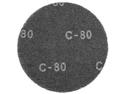 Brusné zrno se suchým zipem, 225 mm, K80, pro brusku 59G260,10 ks. 55H744