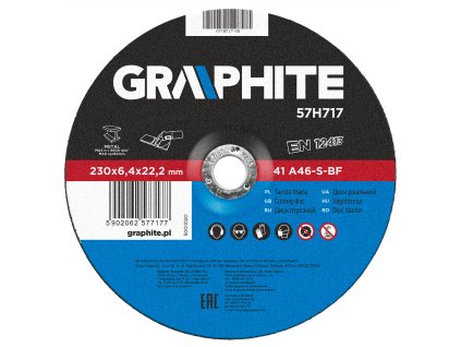 Brusný kotouč na kov, 230 x 6.4 22.2 mm, 27 A24-S-BF 57H717