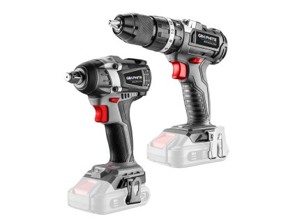 Sada E+: bezkartáčový rázový klíč 58g028 s bezkartáčovým vrtacím šroubovákem s příklepem 58G020 58GS003