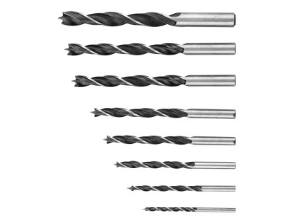 Vrták do dřeva sada, 3 -10 mm, 8 ks 60H808